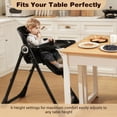 thumbnail image 4 of Babyeap Baby High Chair, Convertible Adjustable Feeding Chair with Removable Double Tray, Adjustable & Foldable Design Converts to Toddler Chair, for Babies & Toddlers,Black, 4 of 9