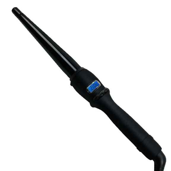 Professional Curling Wand for Effortless Beach Waves, Ceramic Tapered Barrel Hair Wand for Long-Lasting, Natural Curls, Includes Heat Glove