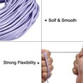 thumbnail image 3 of 11 Yards 2mm Round Leather Cord Lacing Strings for DIY Crafts Light Purple, 3 of 6