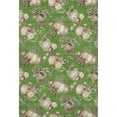 thumbnail image 2 of Addison Rugs Mayfield Premium Machine Washable Transitional Holiday Ornament Green Rectangle Rug, 8' x 10', 2 of 7