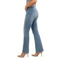 thumbnail image 2 of Jordache Women's Mid Rise Curvy Bootcut Jeans, Available in 30" and 32" Inseams, 2 of 3