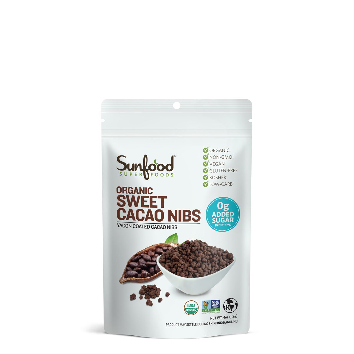 Sunfood Superfoods Sweet Cacao Nibs