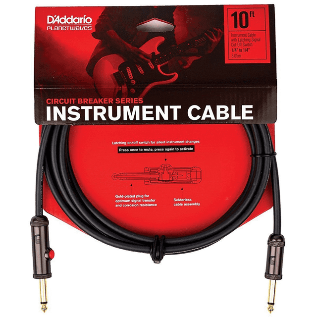 Cable Daddario Pw agl 0 Guitarra Bajo Instrumento 3 Metros Daddario PW-AGL-10