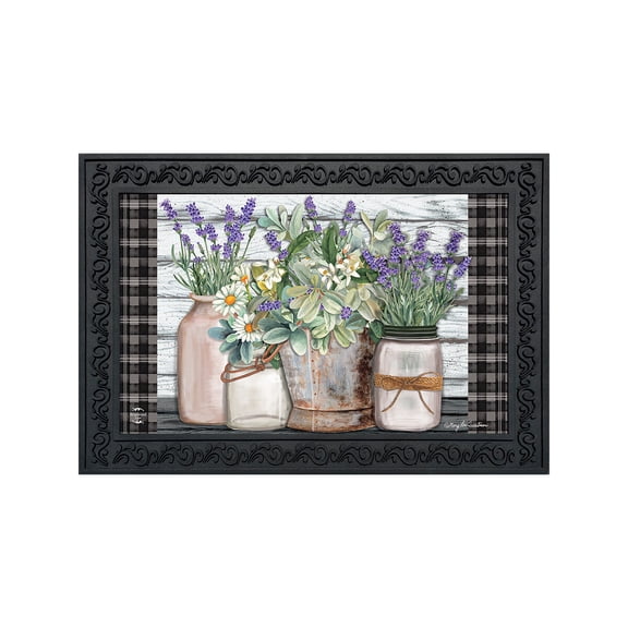 Briarwood Lane Doormat 30x18 Indoor Outdoor Farmhouse Flowers Spring For Spring Doormat