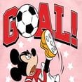 thumbnail image 3 of Disney - Mickey & Friends - Goal - Mickey Plays Soccer - Toddler And Youth Girls Raglan Graphic T-Shirt, 3 of 5