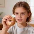thumbnail image 5 of Chicken Drumstick Bubble Toy, Food Shaped TPR Squeeze Fidget, a Cartoon Drumstick for Desk Play and Novelty Gift Bags, Tan Leg Form with a White Bone Top and a Clear Mouth Bubble, 5 of 7
