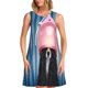 thumbnail image 1 of Fotbe Dog in Hairdresser Vestido de Verano sin Mangas para Mujer – Vestido Midi Línea A, Estilo Camiseta Floral, Vestido Playero Casual y Fluido, 1 of 7