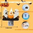 thumbnail image 2 of Ghost Campfire Flickering Night Light, 2 Ghosts Roasting S'mores at Campfire, Halloween Night Lights Plug into Wall, Halloween Indoor Decorations, 2 of 7