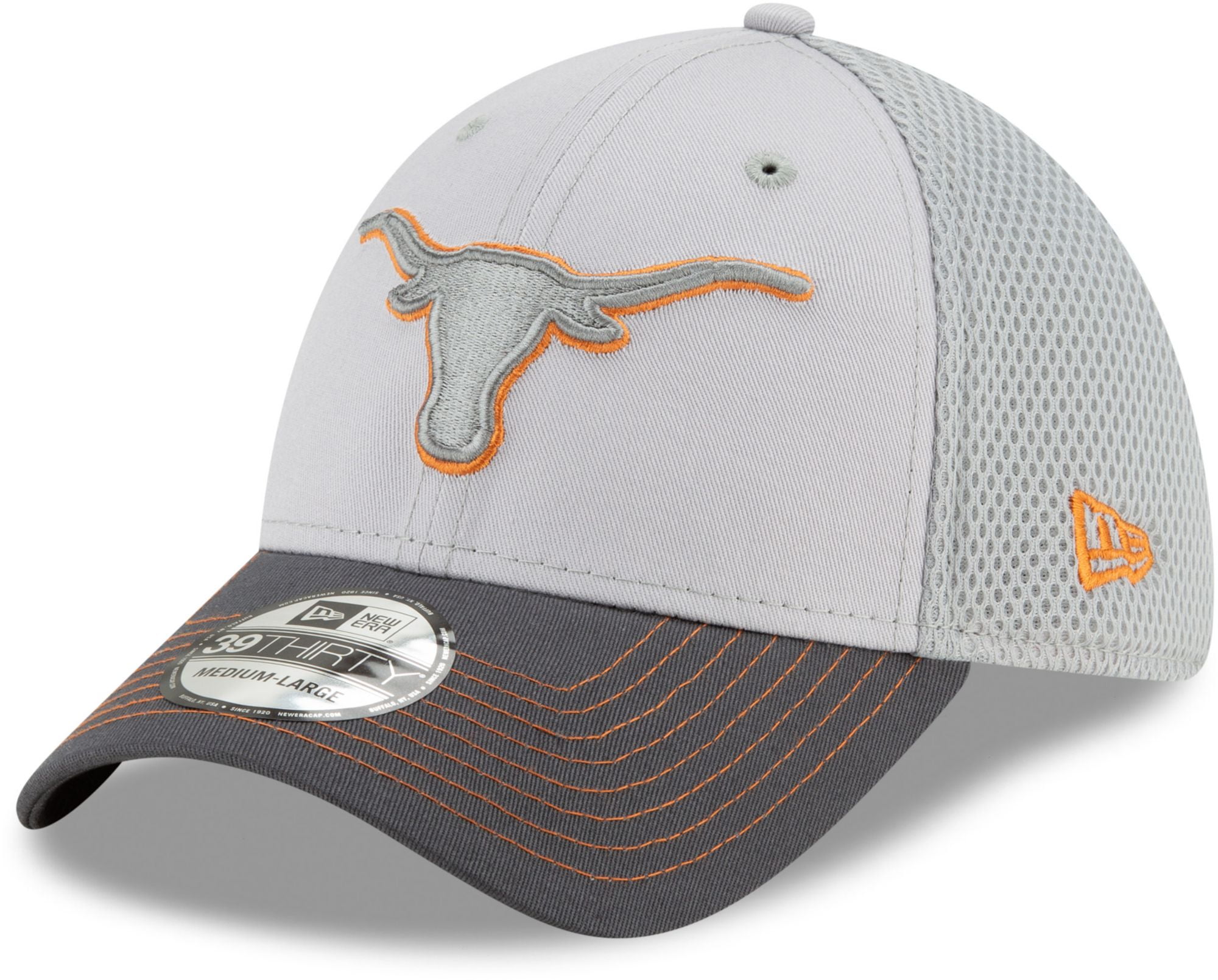 University of Texas - New Era Men's Texas Longhorns Grey Neo Flexfit