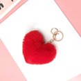 thumbnail image 4 of Coofit Key Chain Fashion Heart Shape Pom Pom Handbag Pendant Purse Charm Phone Charm, 4 of 6