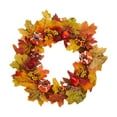 thumbnail image 4 of Corona de otoño para puerta delantera, adorno hecho a mano, multifuncional, artificial, de calabaza, para Halloween, para exteriores e interiores, 35, 4 of 8
