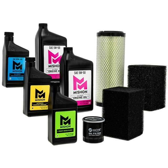 Mishon Kit de Changement d'Huile Service Complet pour Polaris Ranger 500 4x4 6x6 2002-2003 MK1012846