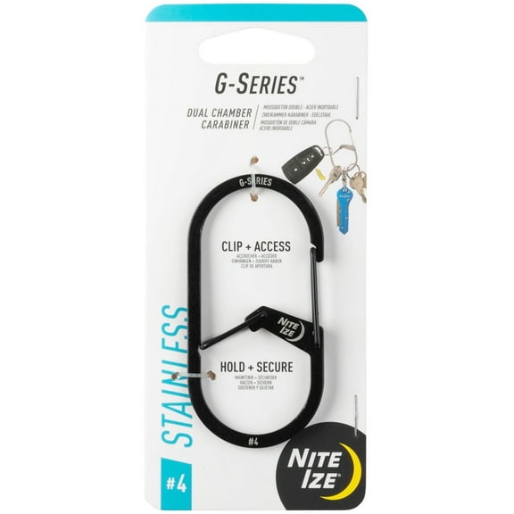 Nite Ize G-Series Dual Chamber Carabiner #4 - Black