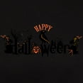 thumbnail image 3 of CafePress - Happy Halloween Black & Orange Spooky Typo T Shirt - Women's Traditional Fit Dark T-Shirt, 3 of 4