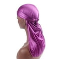 thumbnail image 5 of Ludlz Unisex Silk Head Wrap Durag Long Tail Beanies Du-Rag Pirate Cap Turban Hat for 360 Waves, 5 of 5