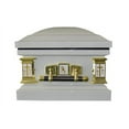 thumbnail image 2 of Overnight Caskets White Cross Metal Funeral Casket White with White Velvet Interior - Premium 18 Gauge Steel, 2 of 3