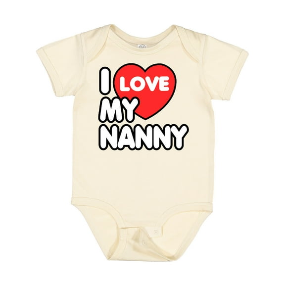Inktastic I Love My Nanny Boys or Girls Baby Bodysuit