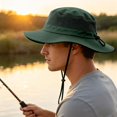 thumbnail image 2 of ManxiVoo Wide Brim Mesh Sun Hat with Neck Flap UPF 50+ for Outdoor Fishing Hiking and Gardening for Men and Women, 2 of 9