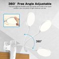 thumbnail image 1 of Luz de lectura LED inalámbrica recargable, 3 colores y 3 regulables, lámpara de noche táctil USB con clip para ni?os, 20 LED Flexible 360° Luz de lectura portátil con clip— [Clase de eficiencia energética A+++], LingWen 8390615597524, 1 of 1