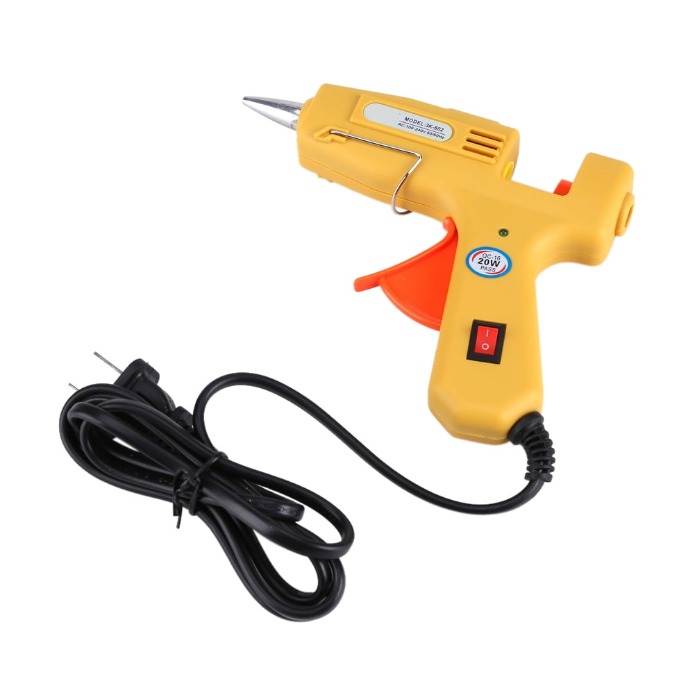 Tebru Hot Melt Glue Gun, 100240V 20W High Temperature Hot Melt Glue