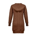 thumbnail image 7 of Edvintorg Winter Cardigan Sweaters for Women 2026 Knit Open Front Hooded Long Sweater Long Sleeve Cardigans with Pockets Plus Size, 7 of 7