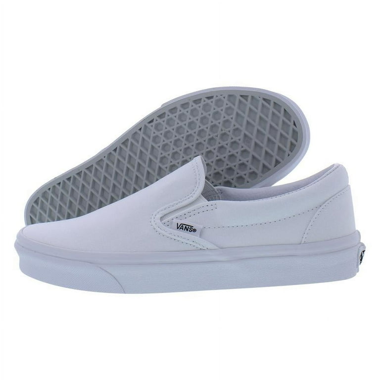 Authentic Brand Vans Classic Slip-On Unisex Shoes, Size 13, White