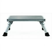 Camco Camper/RV Aluminum Step Stool | Features 1,000lb Support Capacity & Non-Slip Rubber Feet (43677)