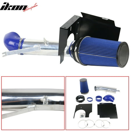Fits GMC Chevy V8 4.8L 5.3L 6.0L Heat Shield Cold Air Intake System Blue (Best Cold Air Intake Brand)