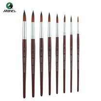 Kolinsky Sable Watercolor Brushes, Set of 8 - Professional Round Brushes for Watercolor, Acrylic, Ink & Gouache Painting | Fine Point, High Spring & Precision Control