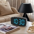 thumbnail image 2 of Unique Bargains Alarm Clock Black Housing With Blue Light 4.7"L x 1.6"W x 2.4"H, 2 of 6