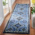 thumbnail image 3 of SAFAVIEH Vintage Hamadan Blathnaid Oriental Runner Rug, Blue/Black, 2'3" x 8', 3 of 9
