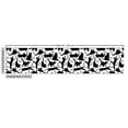 thumbnail image 2 of Ambesonne Cat Fabric by the Yard Upholstery, Black Cats Different Poses, 1 Yard, Black White, 2 of 4