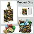 thumbnail image 2 of Sunflower Print Reusable Grocery Tote Bag – Vintage Boho Farmhouse Canvas Shopping Bag with Watercolor Floral Design, Beach, Picnic, Summer & Fall, 2 of 7
