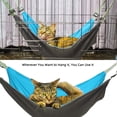 thumbnail image 5 of OHDfuriy Cat Hammock, Pet Hammock for Cage, Adjustable Cat Bed Two Sides Comfortable/Waterproof Resting Sleepy Pad for Cats Small Dogs Rabbits or Other Small Animals, 5 of 6