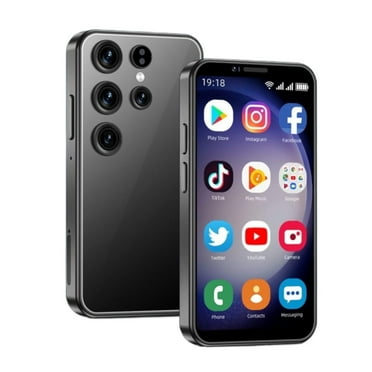 3G Mini Smartphone 3.5 Inch Android 10 Dual Sim 4GB 64GB Memory Face Unlock Premium Phone with WiFi Bluetooth for Student Pocket Cellphone, Black