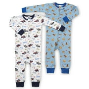 Gerber Long John Jumpsuit for Boys, 2-Pack, Infant