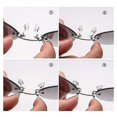 thumbnail image 3 of Gafas de sol nasales Gafas de sol retro de metal Matrix Mini gafas de sol para hombres y mujeres, 3 of 5