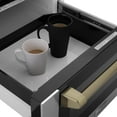 thumbnail image 5 of ZLINE Autograph Edition 24" 1.2 cu. ft. Built-in Microwave Drawer in Black Stainless Steel and Gold Accents, 5 of 7