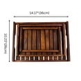 thumbnail image 2 of Decorative Wooden Serving Tray – Rustic Platter for Coffee Table, Home Decor & Kitchen Use – Ideal for BBQ, Parties, Office & Living Room Display Bathroom Tray (Option-10), 2 of 5