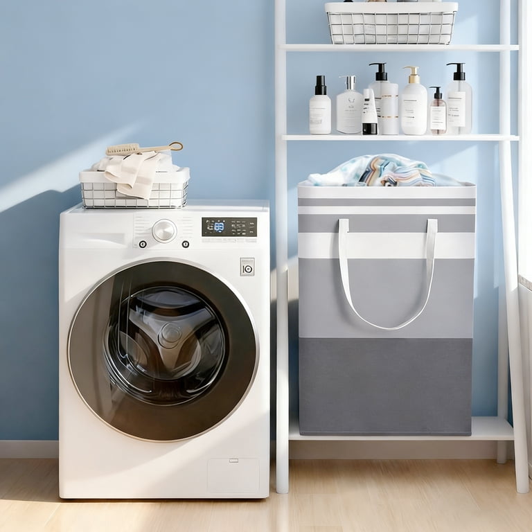 GARITIN Laundry Baskets 2-Pack, Large Collapsible Hampers photo 5