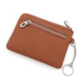 thumbnail image 1 of Zipper Small Coin Money Wallet Card Case Key Case Fashion Ladies Coin Purse Classic Lychee Pattern PU Leather Clutch Thin Simple Bag, 1 of 4