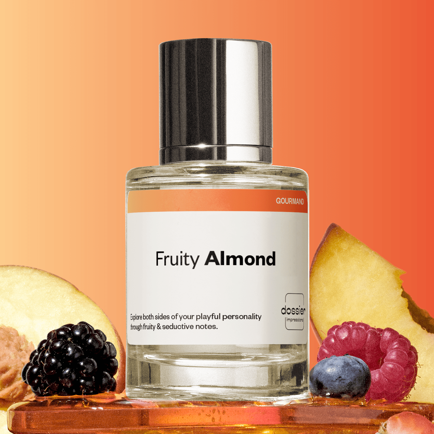 DOSSIER Fruity Almond Eau De Parfum, Inspired by Carolina Herrera's Good Girl, Perfume for Women, 1.7 oz