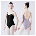 thumbnail image 2 of Women Ballet Leotards Adjustable Strap Dance Bodysuits Gymnastics Leotard Sleeveless Girls Ballet Dancing Costumes, 2 of 8