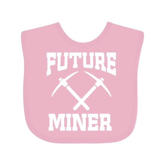 Inktastic Mining Future Miner Boys or Girls Baby Bib