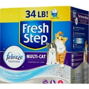Fresh Step Multi-Cat Scented Cat Litter With The Power Of Febreze