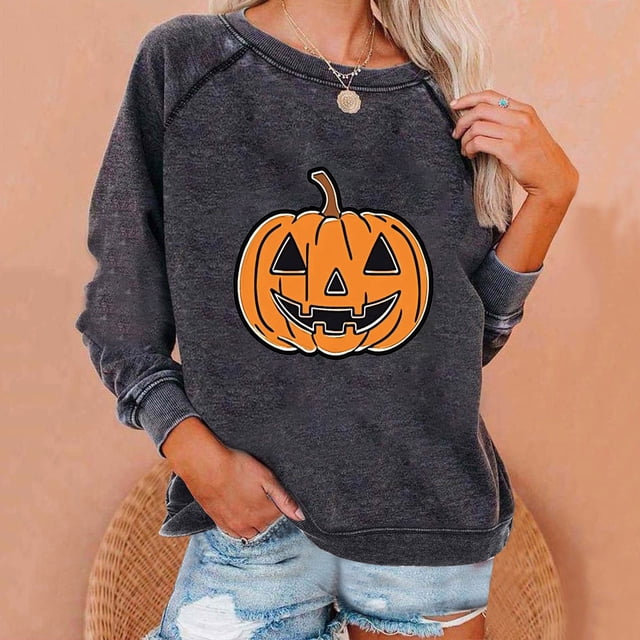 Ailaofu Women Crewneck Sweatshirts Pullover Tops Long Sleeve Shirts Loose Fit Tops Casual Fall Outfits Y2K Clothes