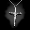 thumbnail image 4 of Sterling Silver Jesus Cross Crucifix Pendant Necklace Jewelry J-SS-117, 4 of 4