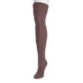thumbnail image 4 of MUK LUKS Women's Cable Knit Over the Knee Socks-Purple Haze OS, 4 of 4