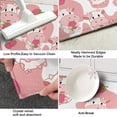 thumbnail image 4 of Strawberry Cow Kitchen Mats Set 2 Piece Pink Strawberry Cow Decorative Rugs for Kitchen Low-Profile Strawberry Cow Floor Mats Decorations for Home Kitchen (17x48+17x24 Cute Cow Kitchen Rug), 4 of 6