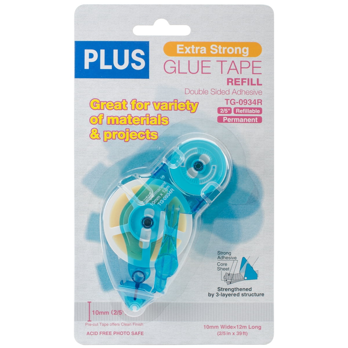 Plus Extra Strong Glue Tape Refill 10Mm Walmart Canada
